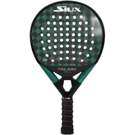Pala de Pádel Siux Trilogy Control Pro 4 2024 24K Redonda Carbono Turquesa EVA Media